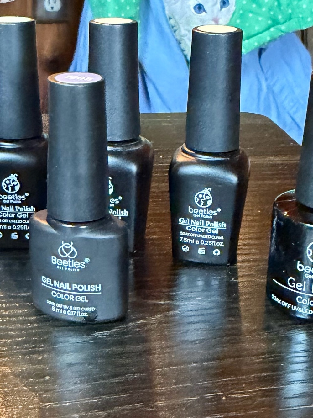 Beetles gel nail polish random sizes/colors 9 bottles gently used